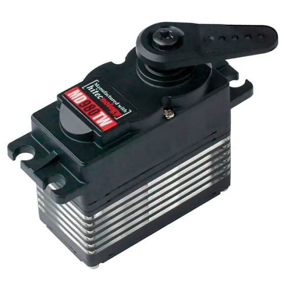 MD980TW 22.4mm, Coreless, Wide Voltage, Titanium Gear Actuator (7.4V)